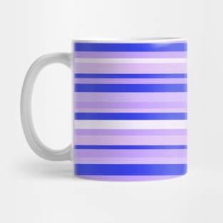 Chic stripes design in purple and blue shades Mug